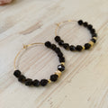 Pendientes Obsidiana Zemira | Protección · Claridad mental ·  Enraizamiento