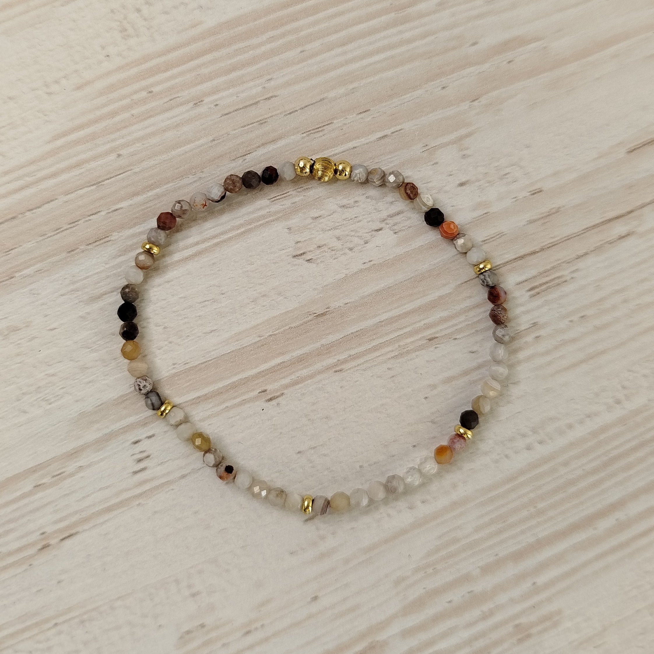 Pulsera Madya · Ágata para el equilibrio, claridad mental y autoexpresión