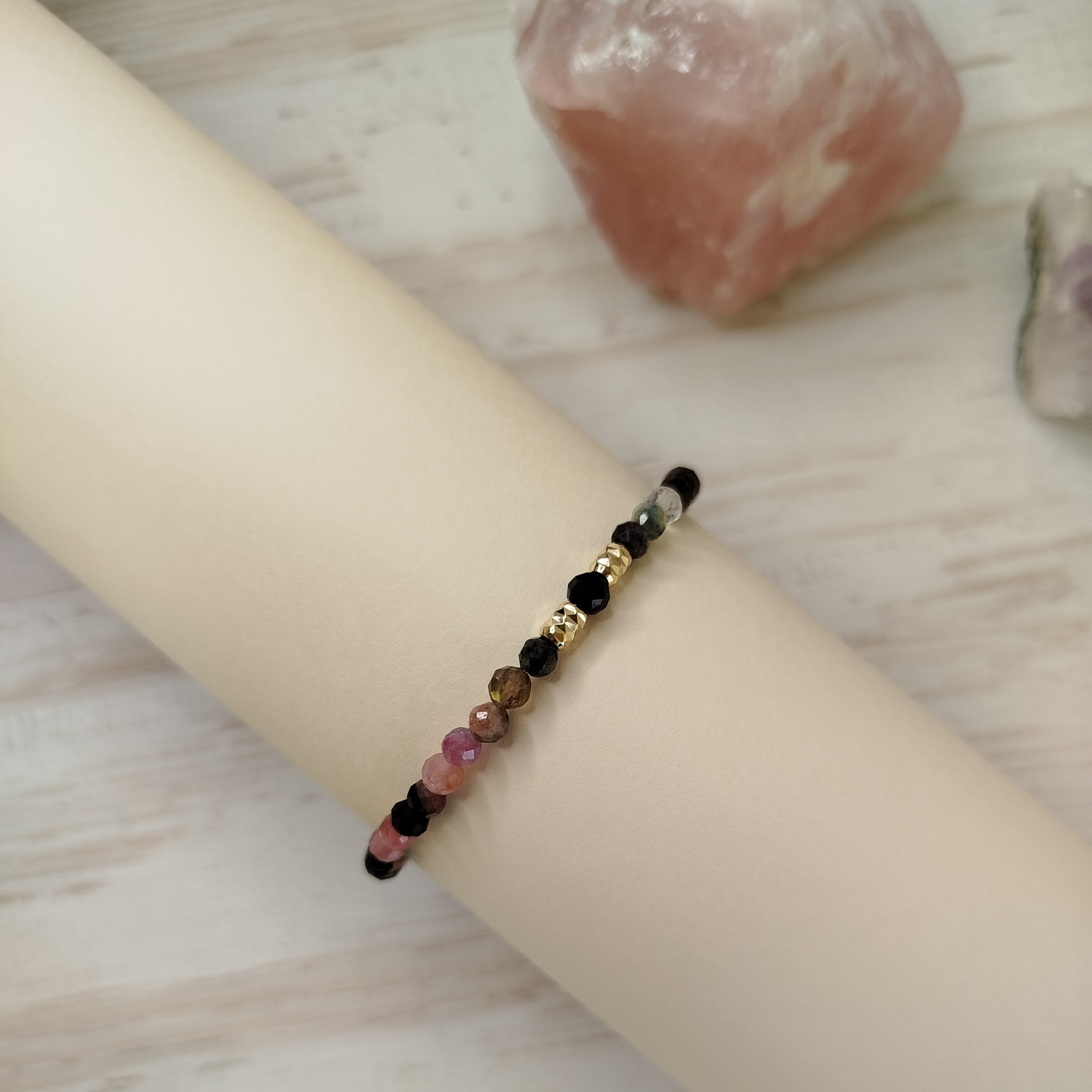 Pulsera Rakshina • Turmalina para protección y limpieza