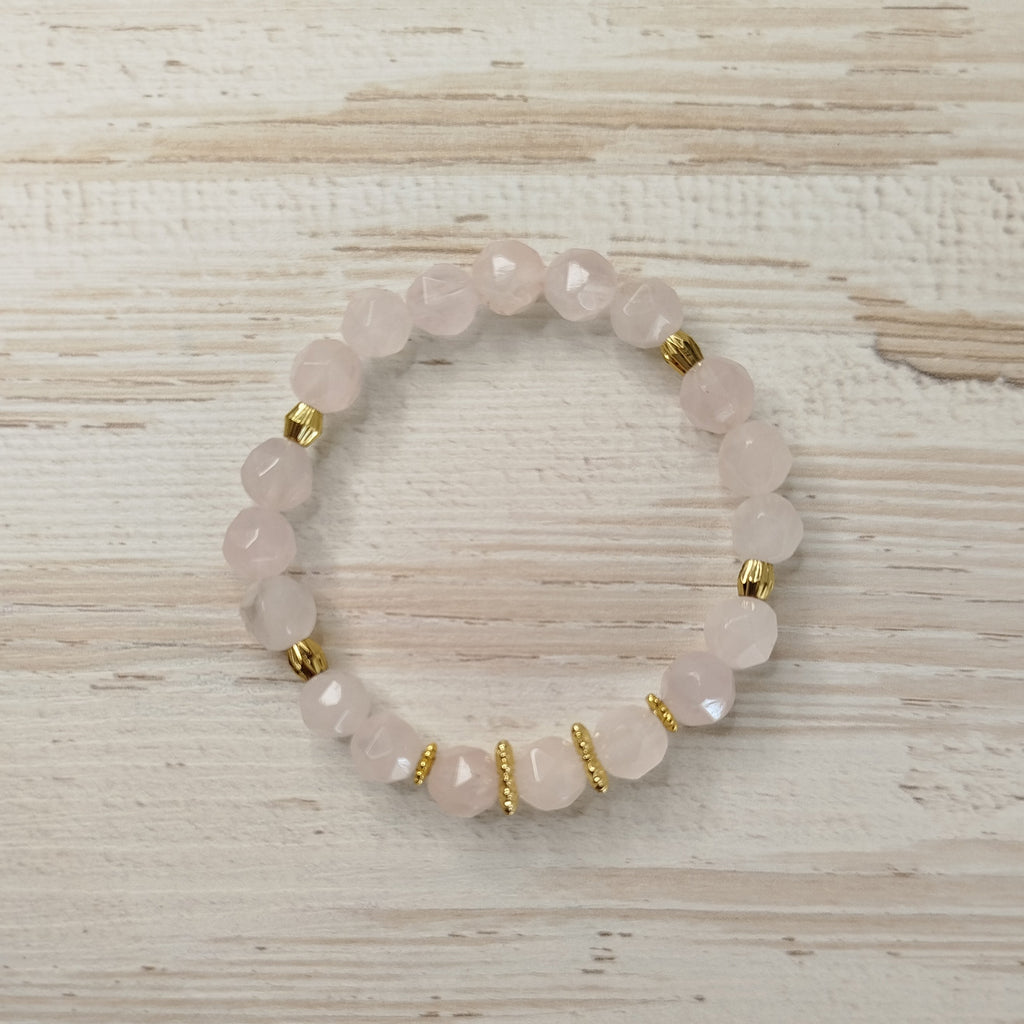 Pulsera Cuarzo Rosa Avyra | Sanación emocional · Limpieza