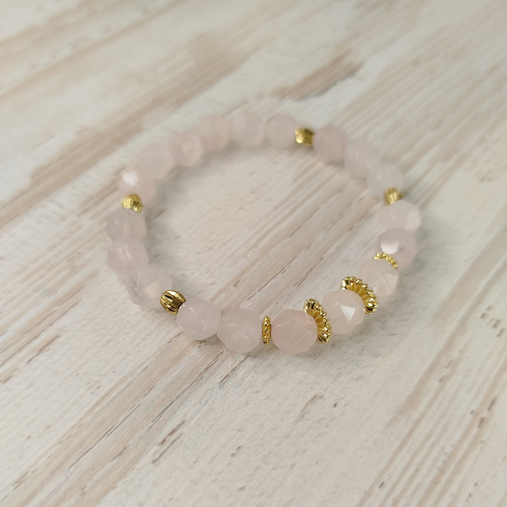 Pulsera Cuarzo Rosa Avyra | Sanación emocional · Limpieza