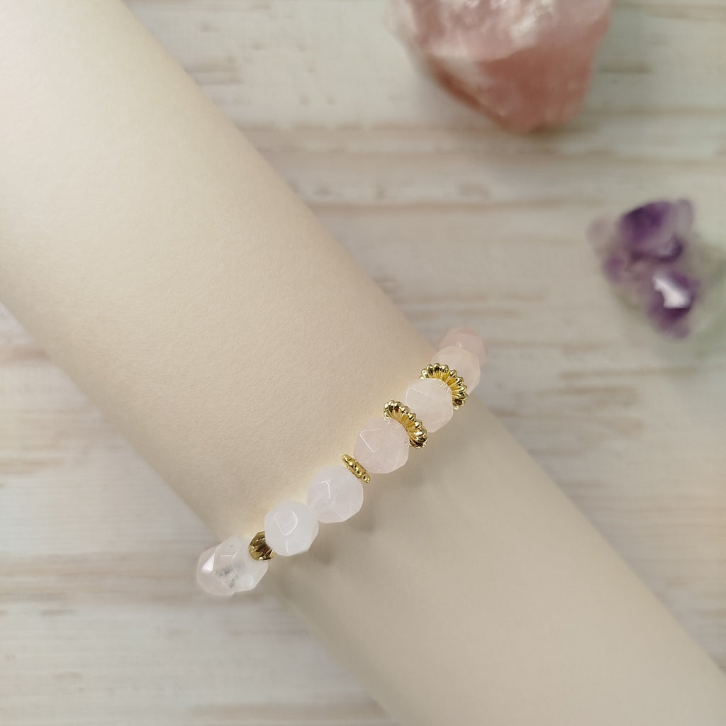 Pulsera Cuarzo Rosa Avyra | Sanación emocional · Limpieza