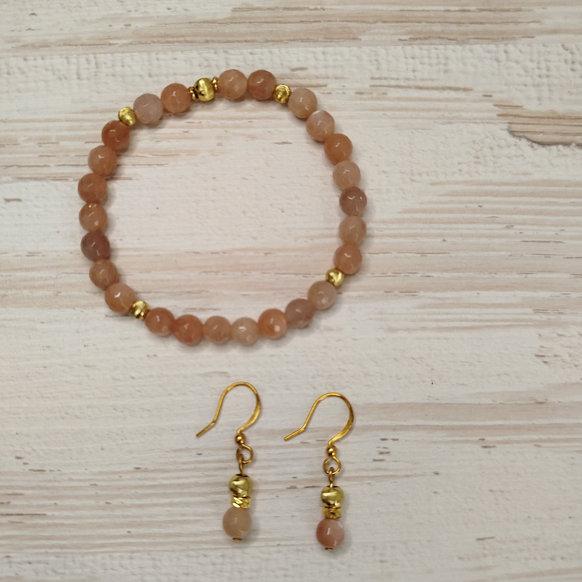 Pendientes Aurivelle - Piedra Sol para alegría y autoestima