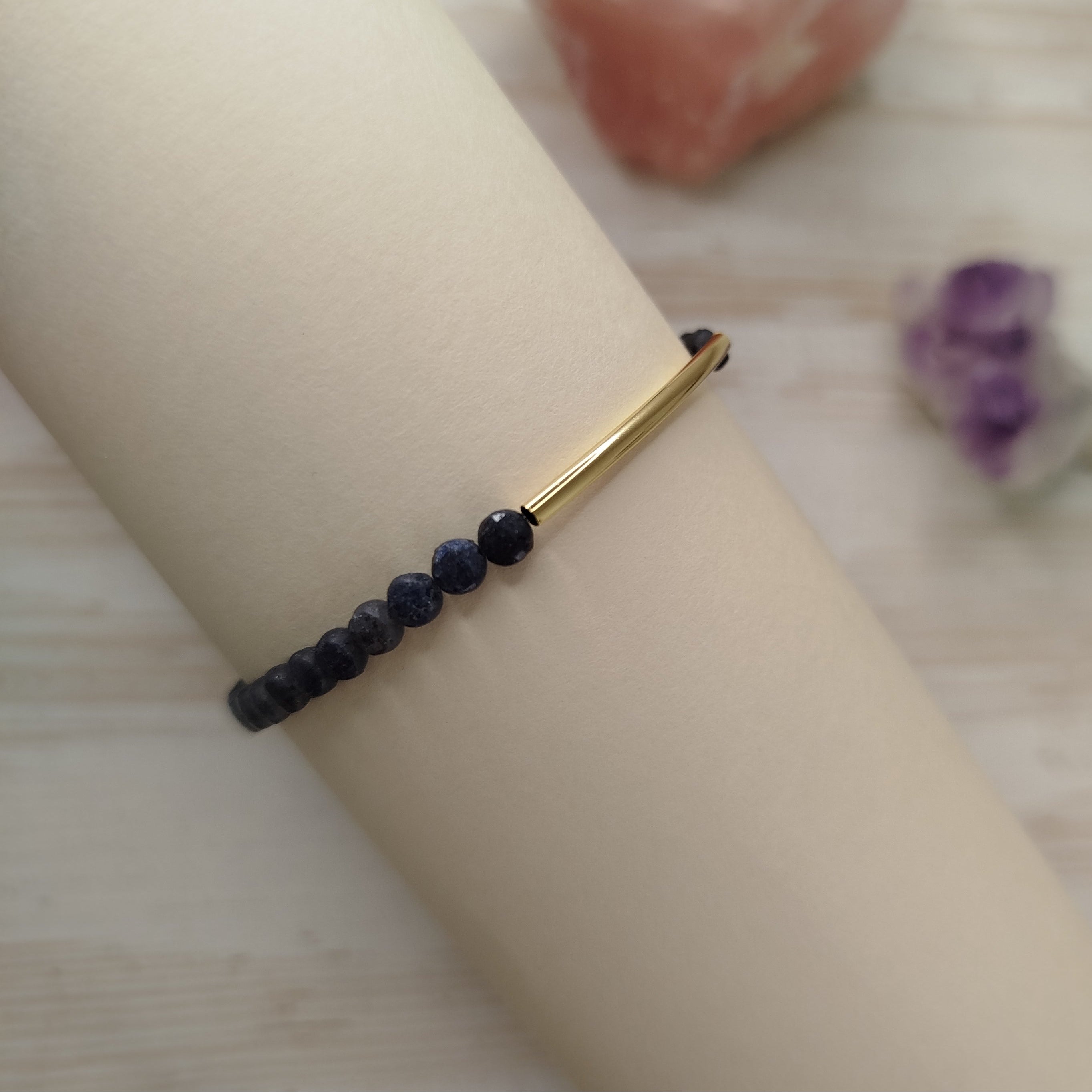 Pulsera Sofra · Zafiro para calma y comunicación