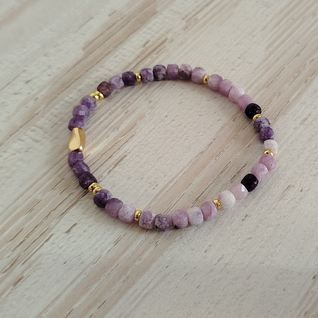 Pulsera Lepidolita Saumia | Calma · Limpieza