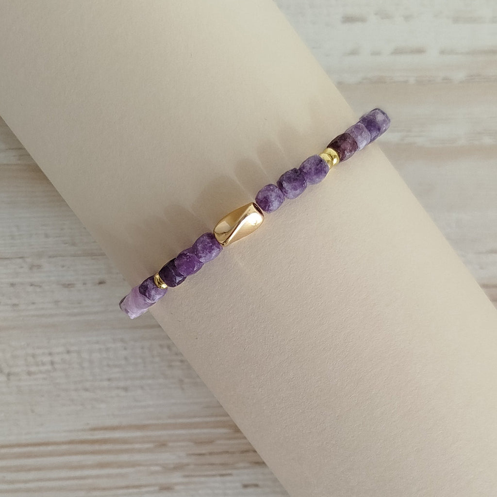 Pulsera Lepidolita Saumia | Calma · Limpieza