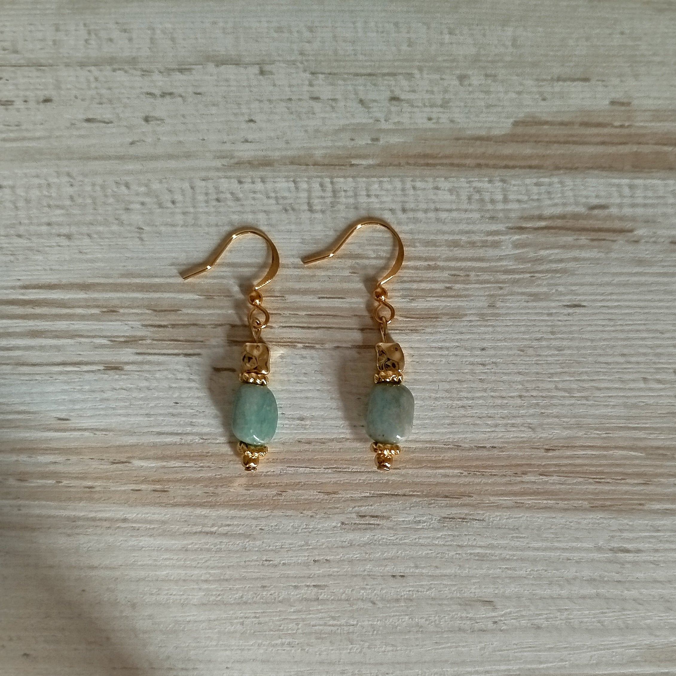 Pendientes Thales - Amazonita para calma, sanación emocional y comunicación