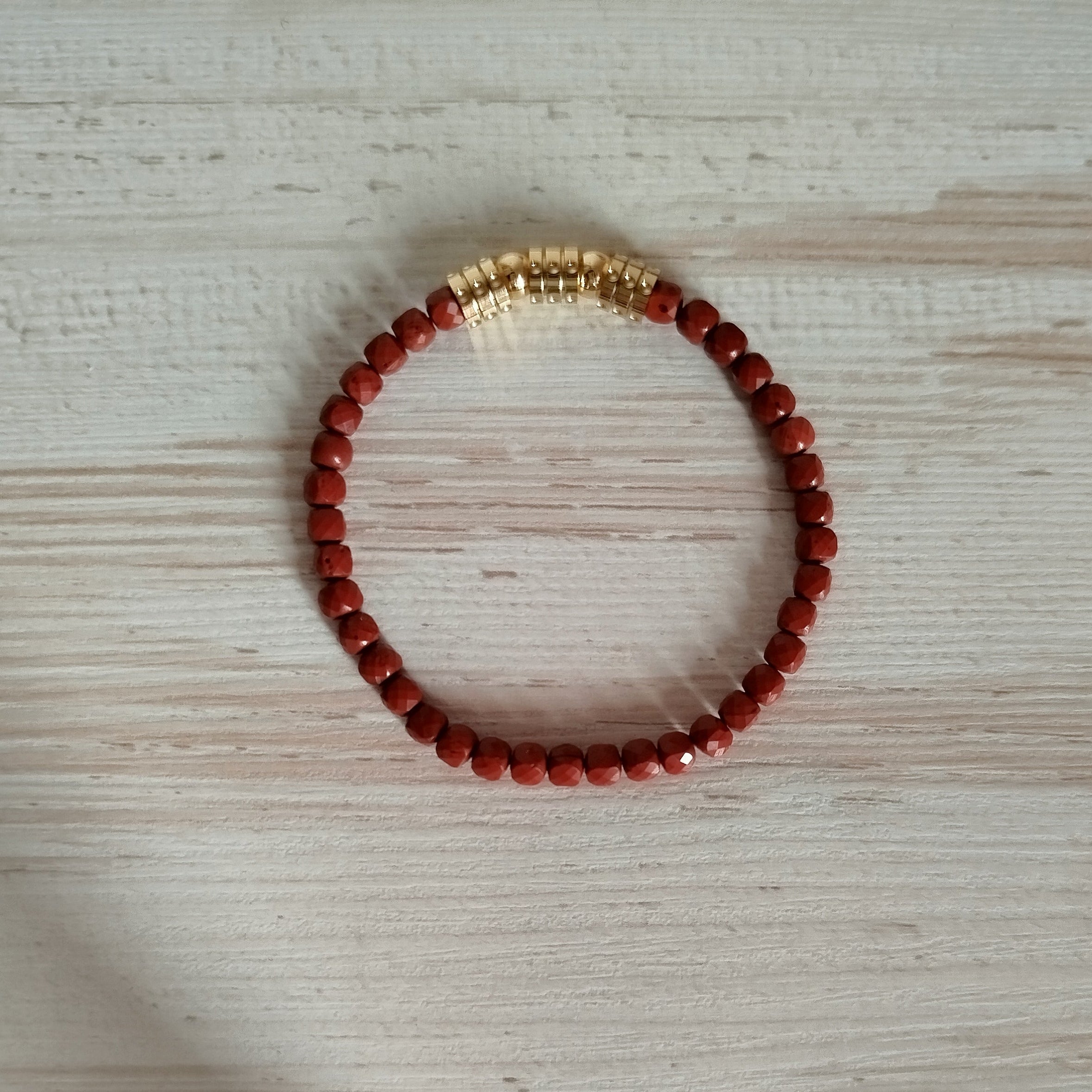 Pulsera Suria · Jaspe rojo para motivación vital y protección