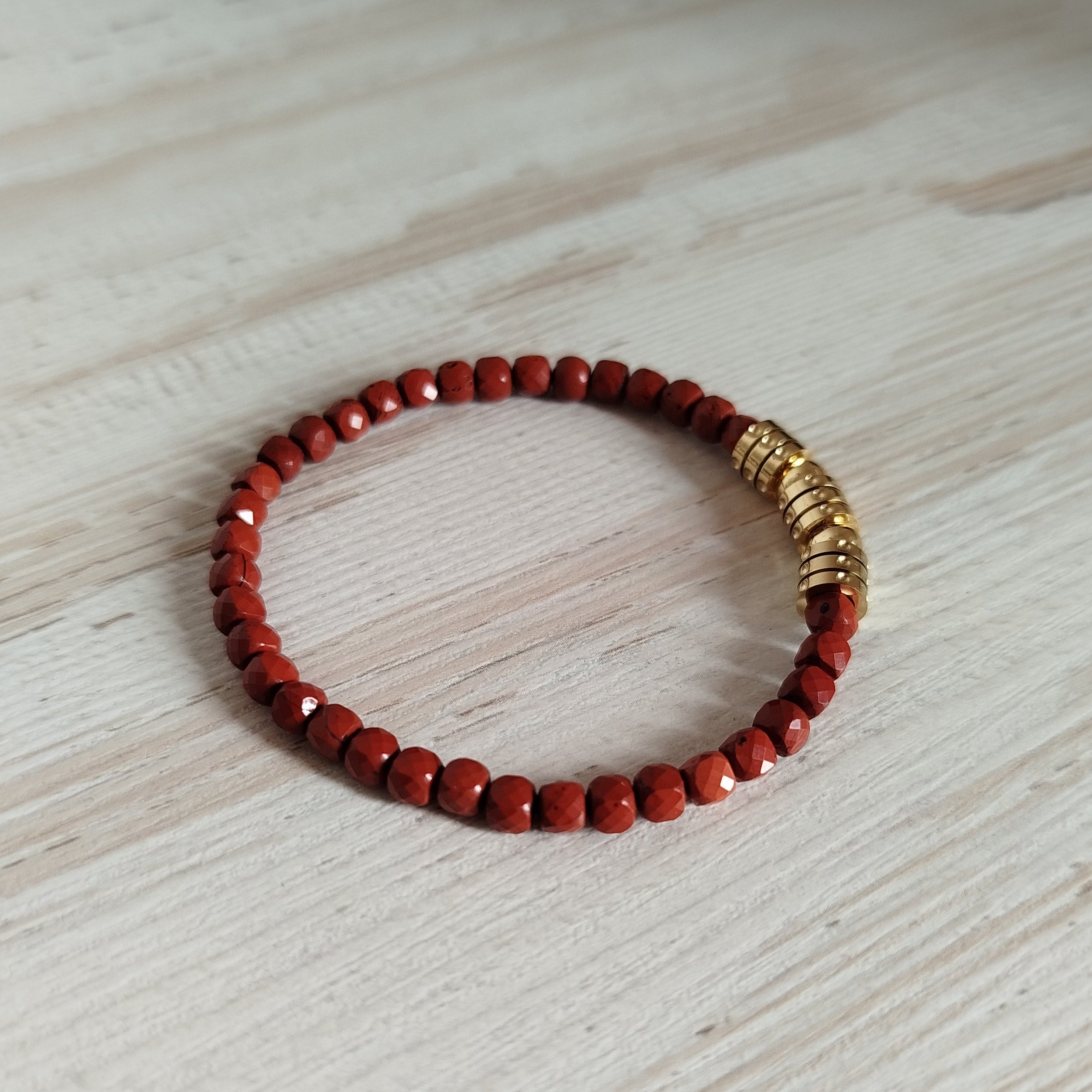 Pulsera Suria · Jaspe rojo para motivación vital y protección