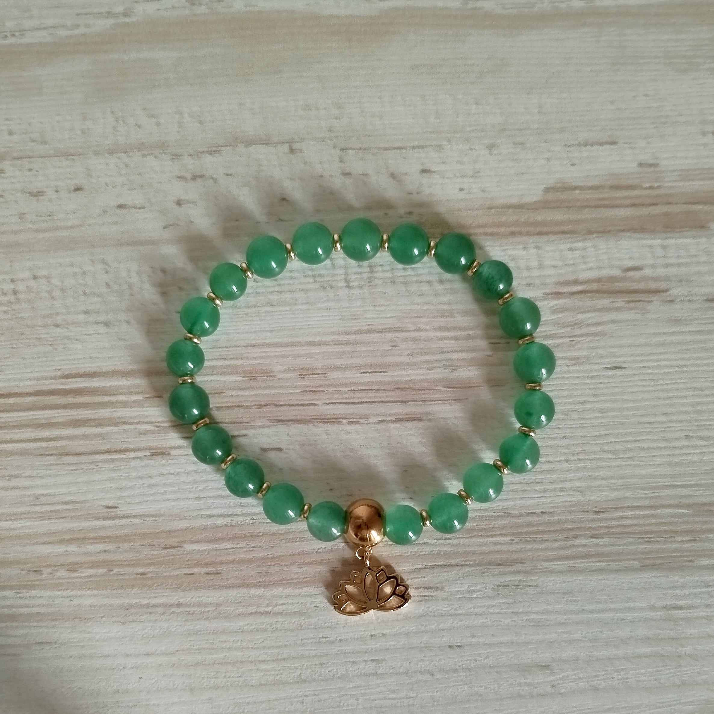 Pulsera Padmira · Aventurina para sanación emocional, limpieza y claridad mental