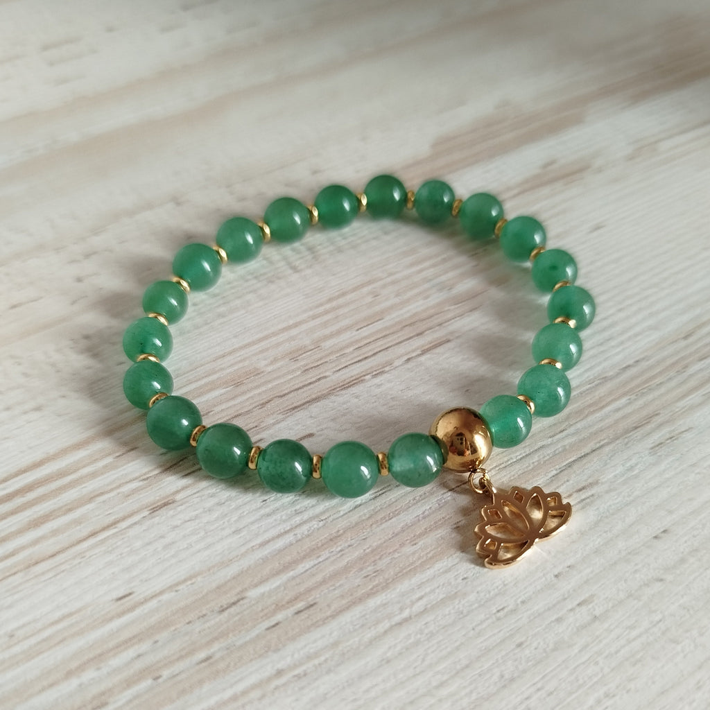 Pulsera Padmira · Aventurina para sanación emocional, limpieza y claridad mental