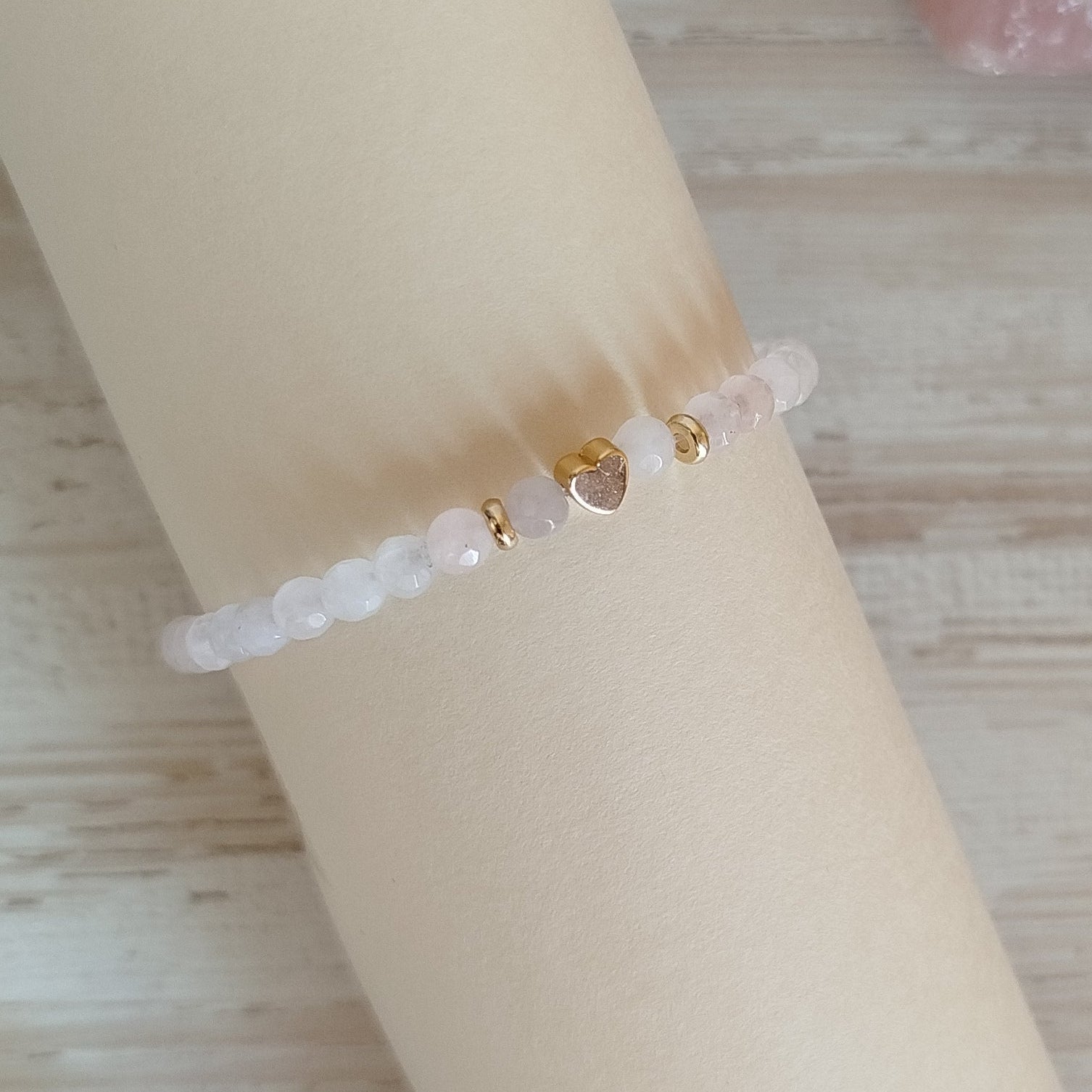Pulsera cuarzo rosa Essa | Sanación emocional