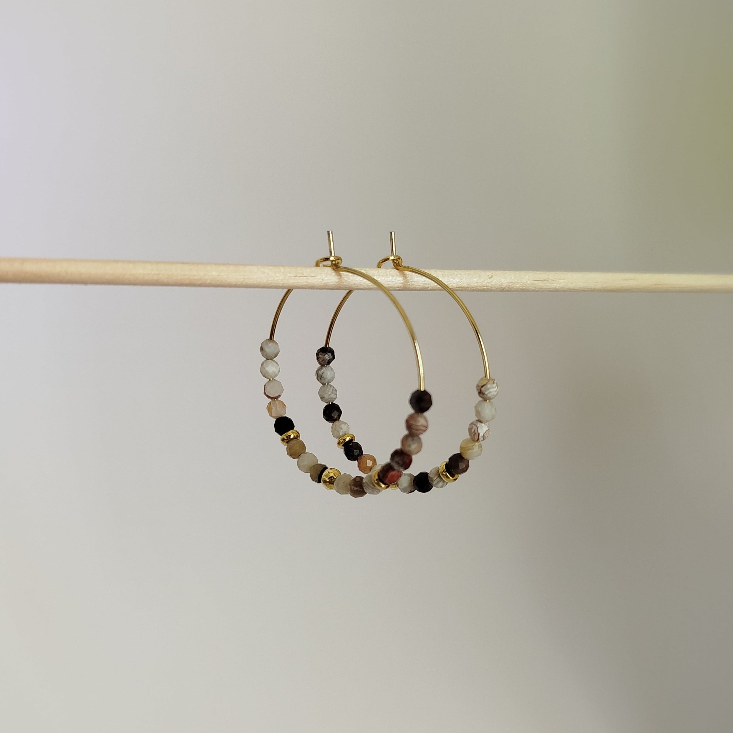 Pendientes Ágata Madya | Equilibrio · Claridad mental · Autoexpresión