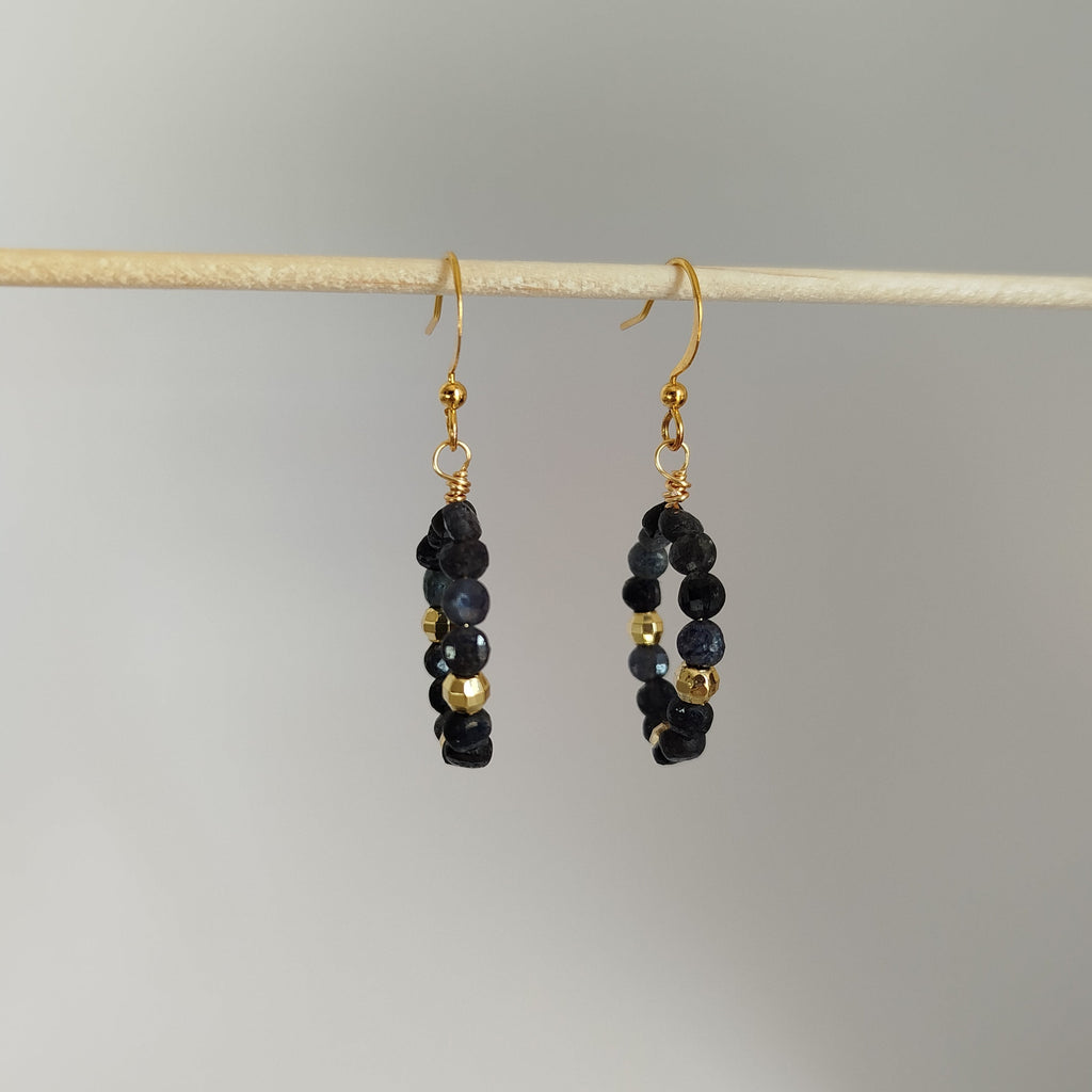 Pendientes Sofra · Zafiro para calma y comunicación