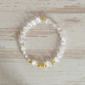 Pulsera selenita Theia | Protección · Limpieza · Claridad mental · Intuición