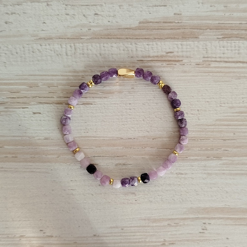 Pulsera Lepidolita Saumia | Calma · Limpieza