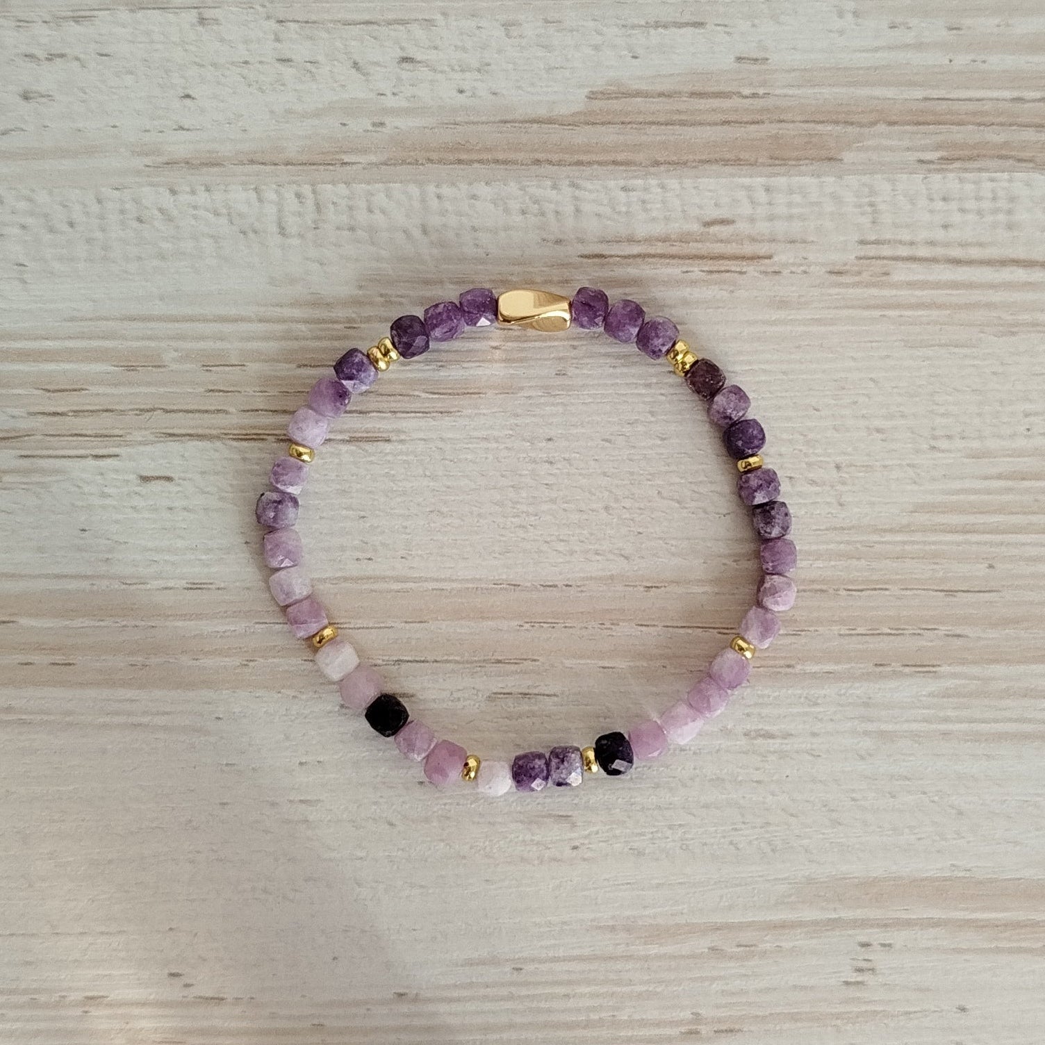 Pulsera Lepidolita Saumia | Calma · Limpieza