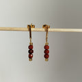 Pendientes Jaspe rojo Suria | Protección · Motivación