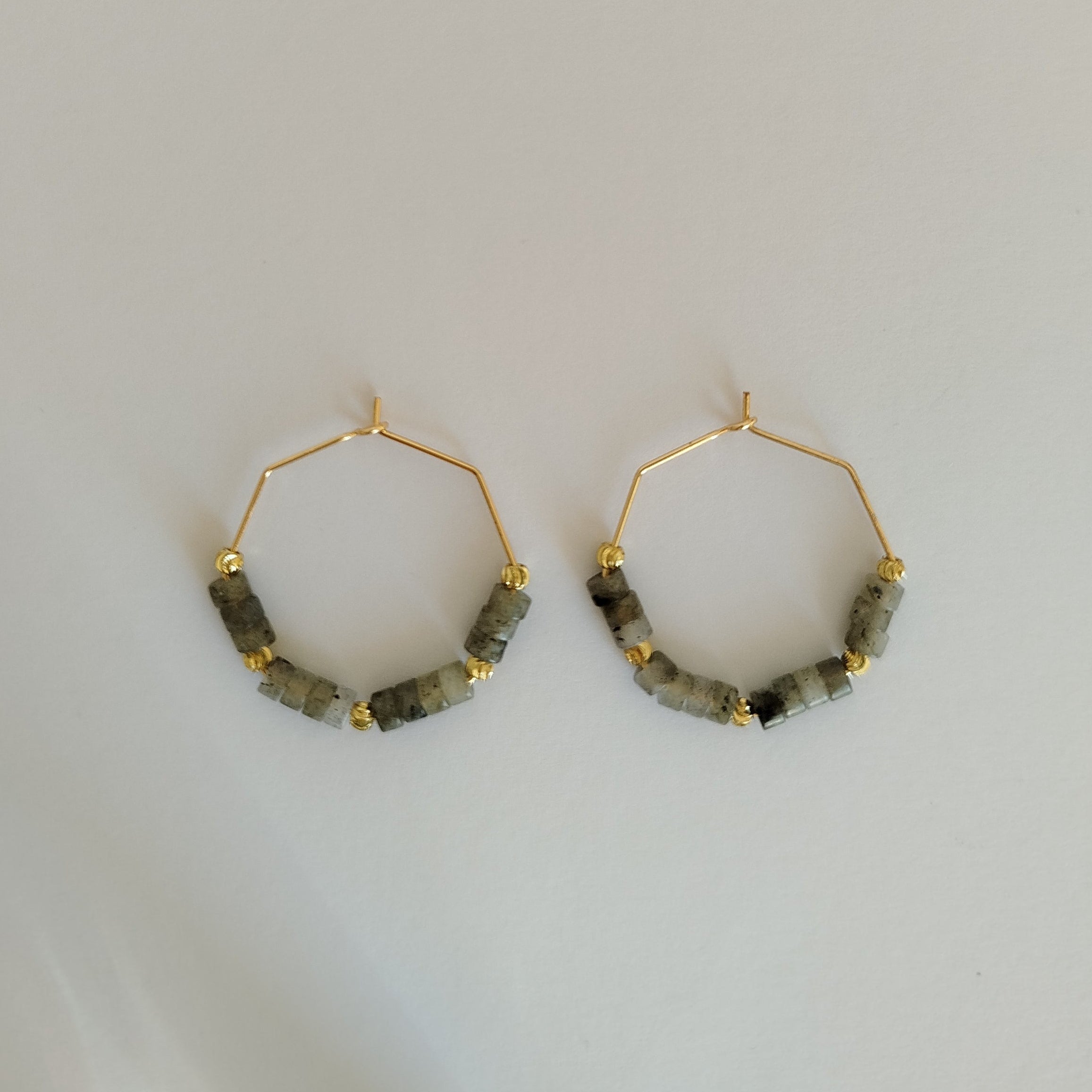 Pendientes Labradorita Teria | Protección · Limpieza · Claridad mental · Confianza · Intuición